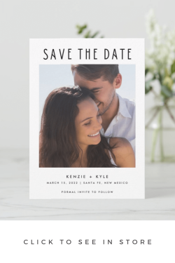 Simple Photo Save the Date